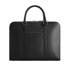 Carl Friedrik Black Vachetta Leather Pailissy Briefcase Back