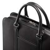 Carl Friedrik Black Vachetta Leather Pailissy Briefcase Detail