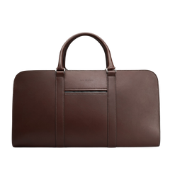 Carl Friedrik Chocolate Vachetta Leather Pailissy Weekend Bag Feature