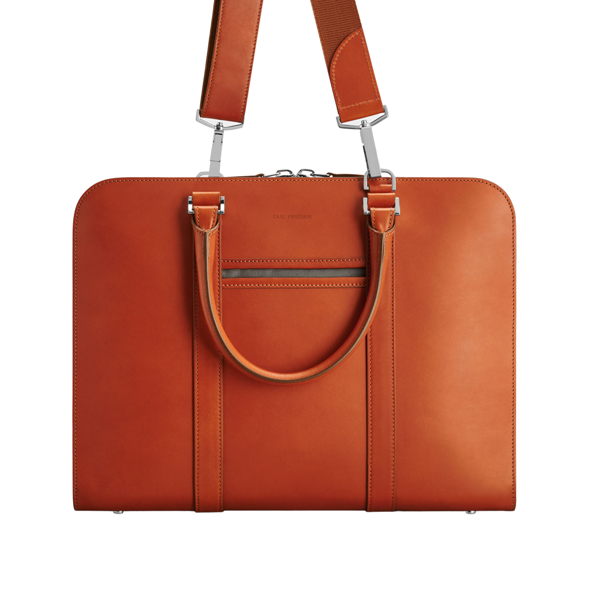 Carl Friedrik Cognac Vachetta Leather Pailissy Briefcase Strap