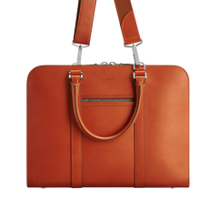 Carl Friedrik Cognac Vachetta Leather Pailissy Briefcase Strap