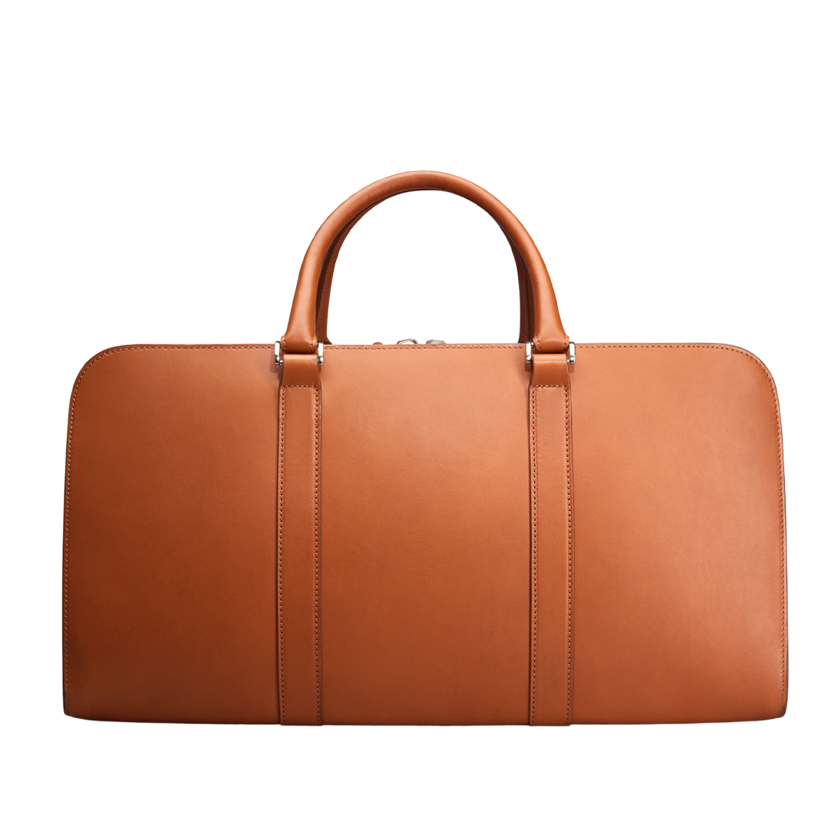 Carl Friedrik Cognac Vachetta Leather Pailissy Weekend Bag Back