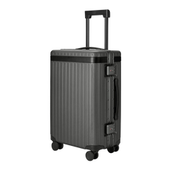 Carl Friedrik Polycarbonate Black Leather Carry-on Pro Feature