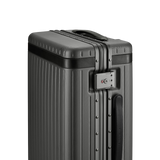 Carl Friedrik Polycarbonate Black Leather Carry-on Pro Top