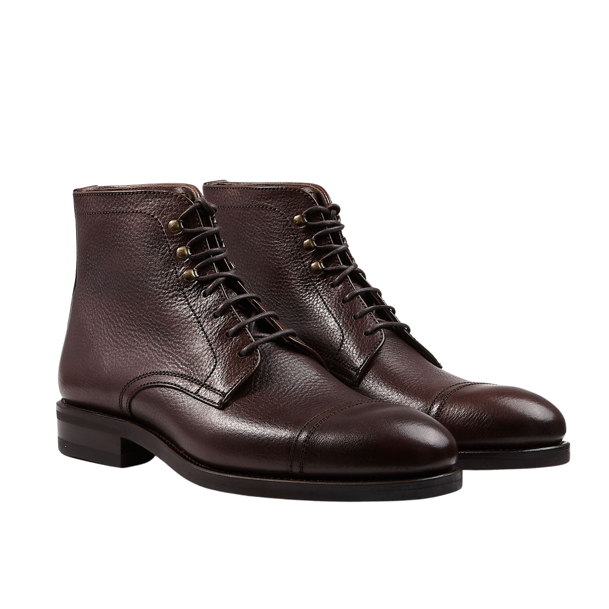 Carmina  Brown Calf Leather Soller Dress Boots – Baltzar