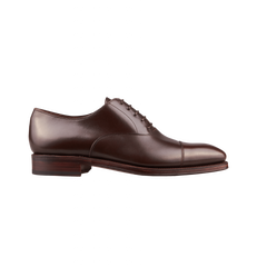 Brown Calf Rain Captoe Oxford Shoes