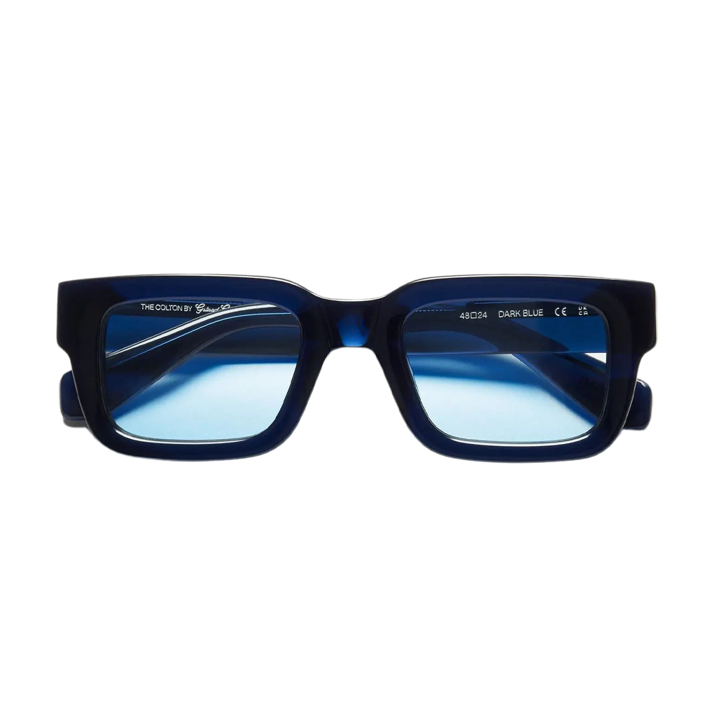 Chimi Eyewear Dark Blue The Colton Gstaad Guy Sunglasses Feature