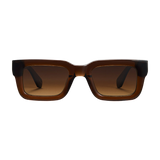 A pair of Model 05 Brown Gradient Lenses Sunglasses 48mm by Chimi with gradient lenses on a white background.