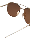 Chimi Eyewear Steel Pilot Brown Lenses Sunglasses 55mm Detail