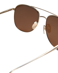 Chimi Eyewear Steel Pilot Brown Lenses Sunglasses 55mm Detail