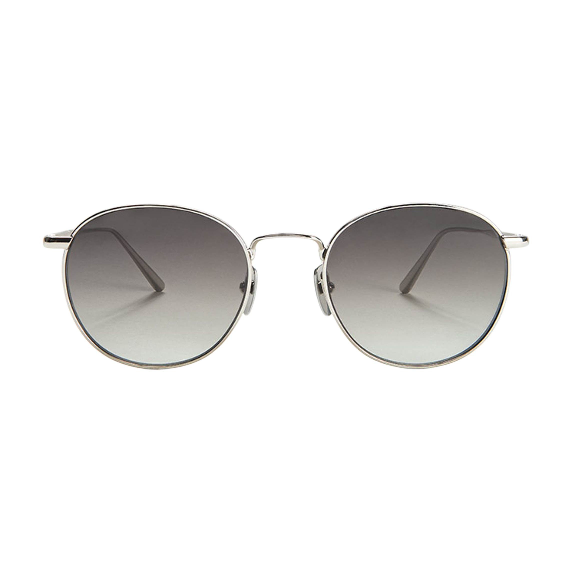 Chimi Eyewear Steel Round Grey Lenses Sunglasses 50mm Front
