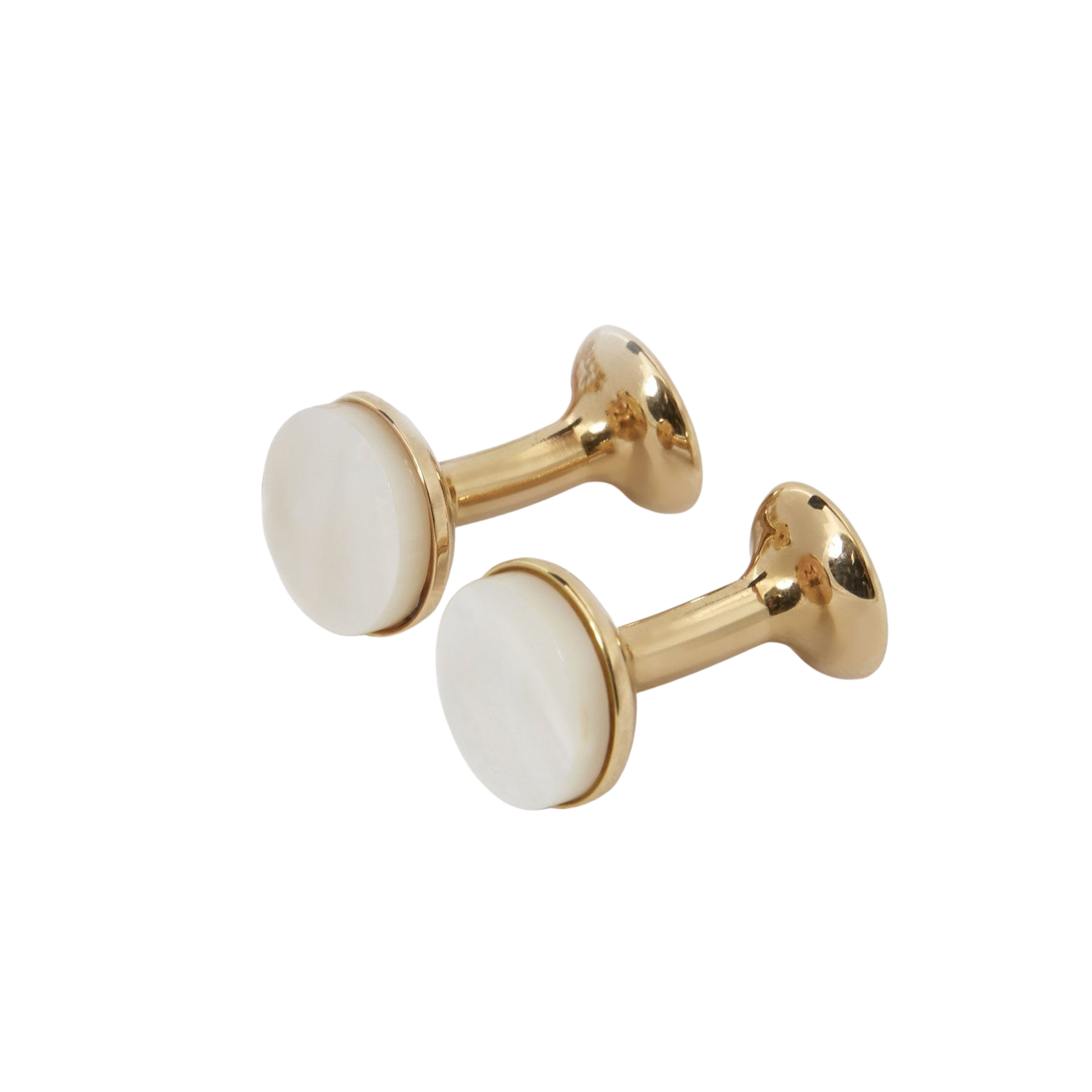 Codis Maya Gold Plated Mother of Pearl Bow Cufflinks