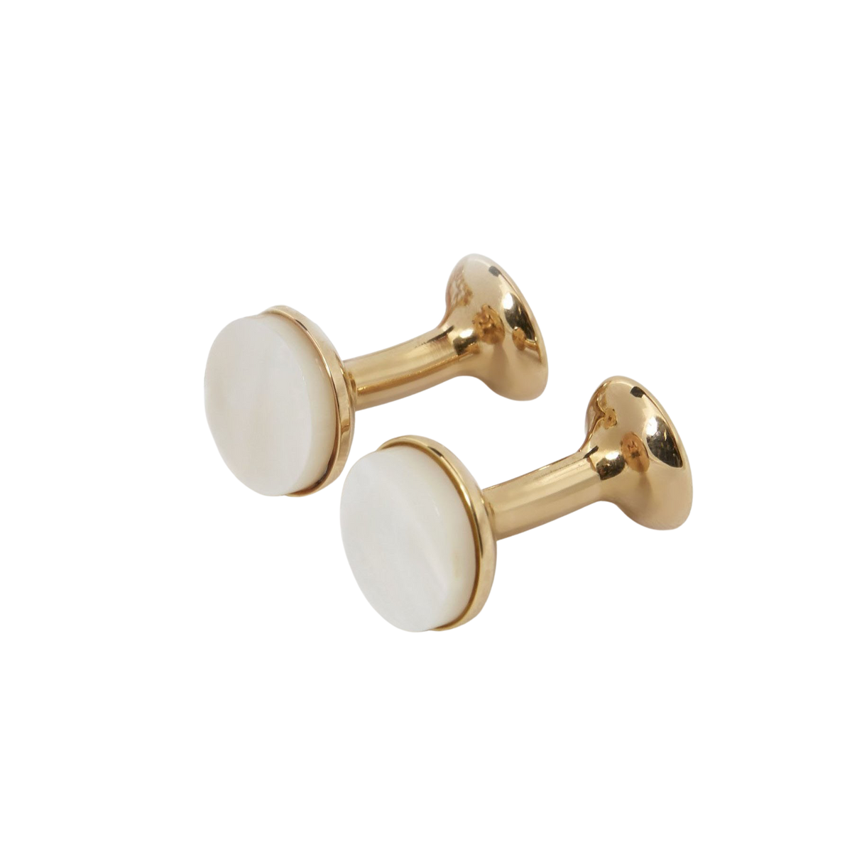 Codis Maya Gold Plated Mother of Pearl Bow Cufflinks