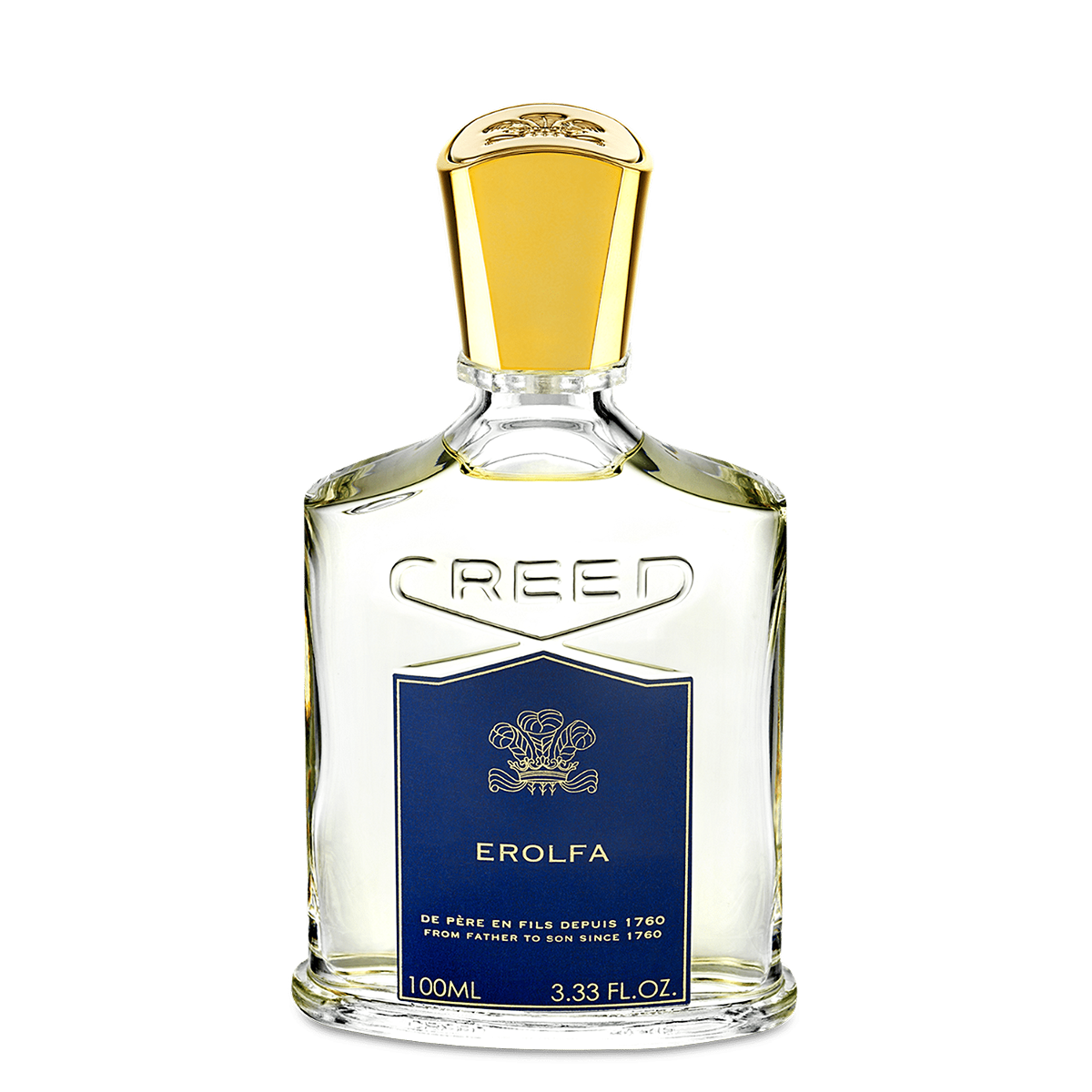 Creed's Erolfa Eau de Parfum 100ml offers an uplifting fragrance with a Mediterranean ocean and herbal signature.