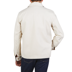 De Bonne Facture Undyed Heavy Cotton Drill Work Jacket Back1