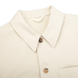 De Bonne Facture Undyed Heavy Cotton Drill Work Jacket Collar