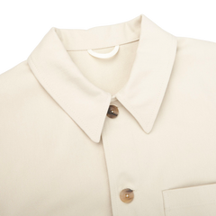 De Bonne Facture Undyed Heavy Cotton Drill Work Jacket Collar