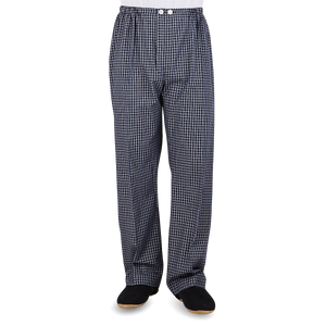 Derek Rose Navy Checked Cotton Classic Fit Pyjamas Front1