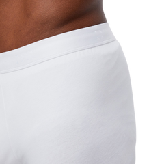 Derek Rose White Pima Cotton Stretch Boxer Briefs Detail