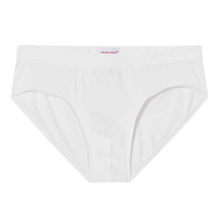 Derek Rose White Pima Cotton Stretch Mid Briefs Feature