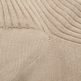 Doré Doré Grege Beige Cotton Fil d'Ècosse Ribbed Socks Fabric