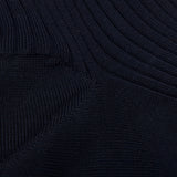 Doré Doré Marine Blue Cotton Fil d'Ècosse Ribbed Socks Fabric