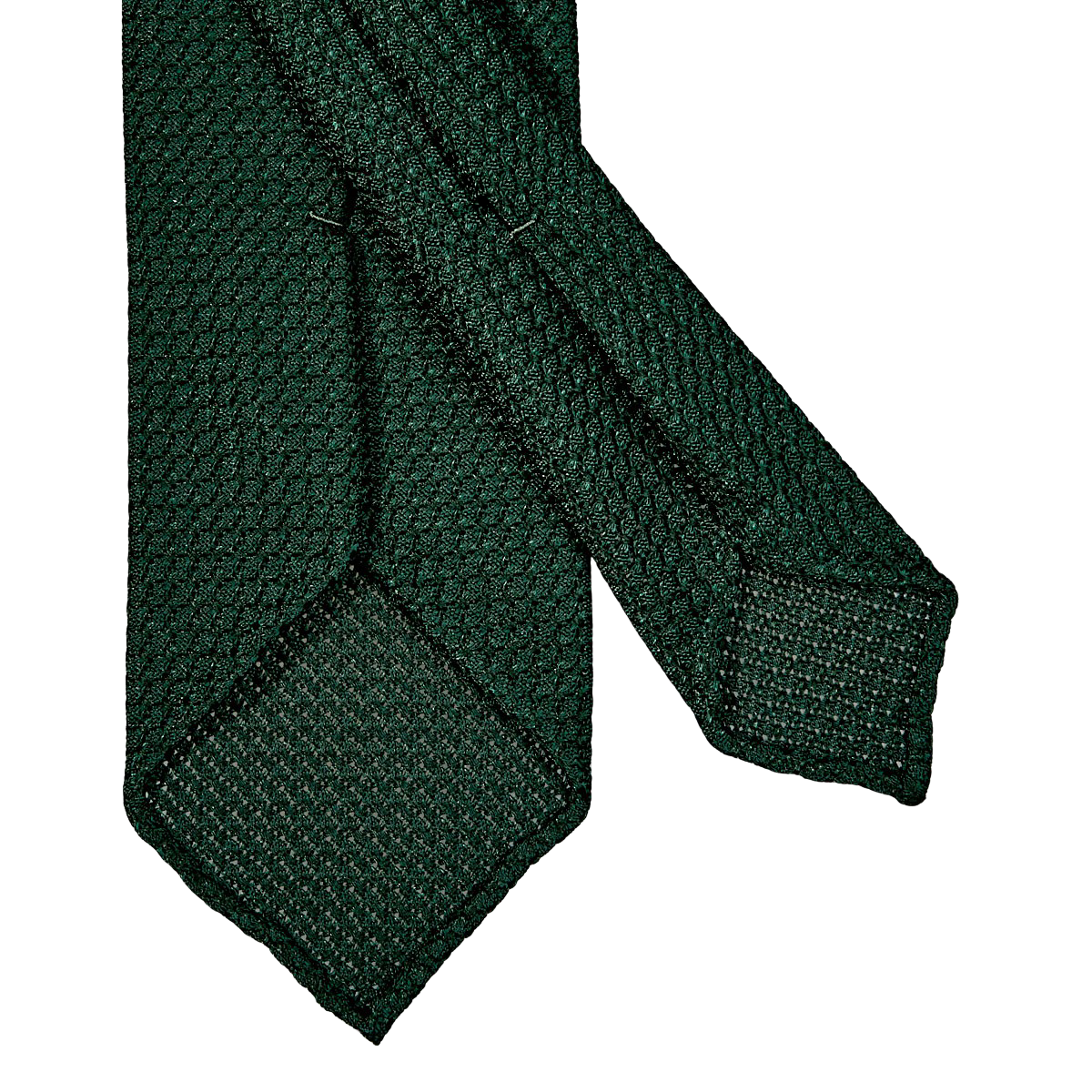 Drake's Green Handrolled Large Knot Grenadine Tie Back