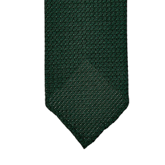 Drake's Green Handrolled Large Knot Grenadine Tie Tip