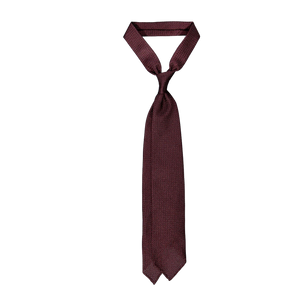 Drake's Wine Handrolled Large Knot Grenadine Tie Feature