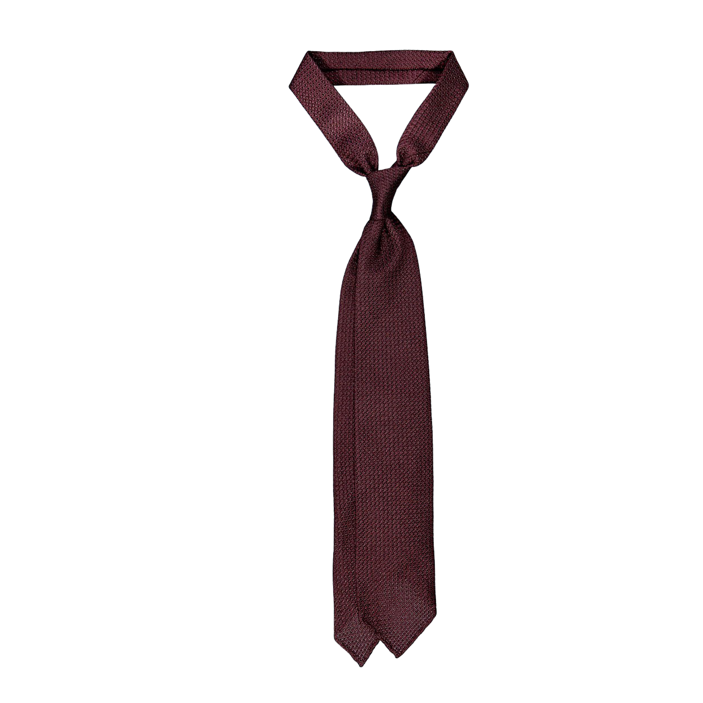 Drake's Wine Handrolled Large Knot Grenadine Tie Feature