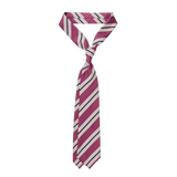 Dreaming Of Monday Purple Regimental 7-Fold Wool Tie Feature