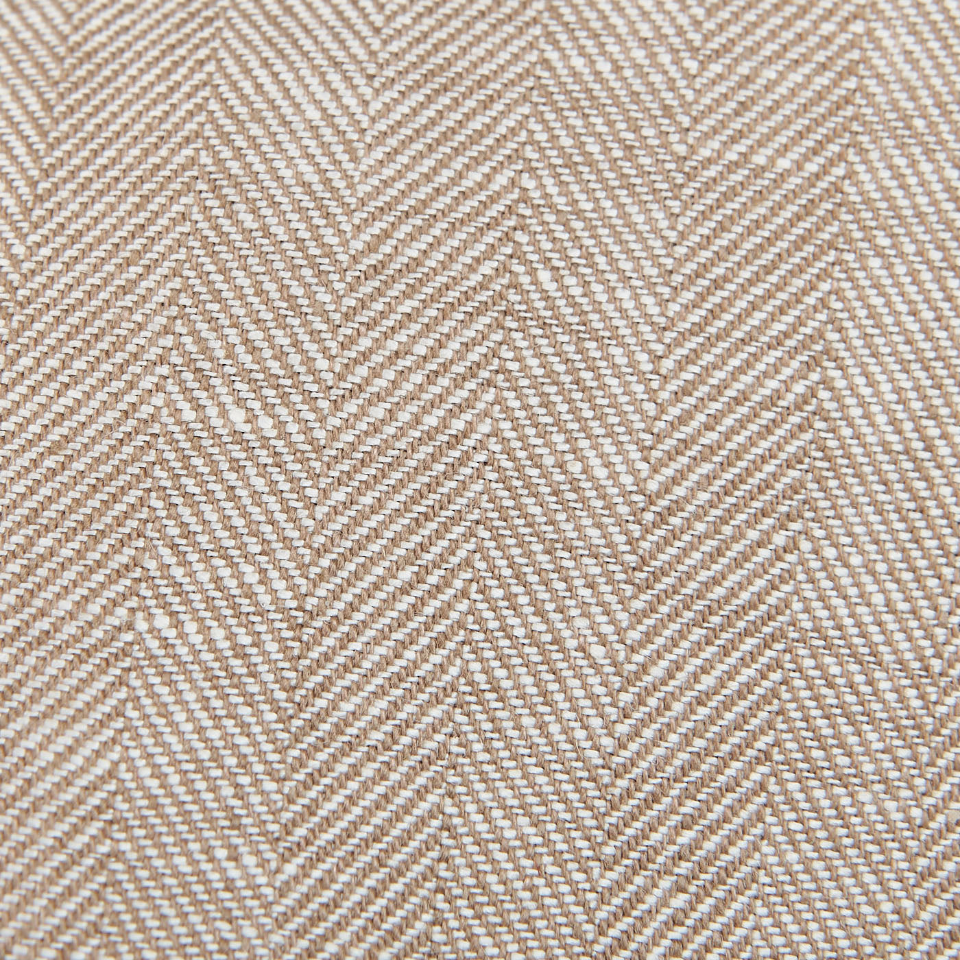 Dreaming of Monday Beige Herringbone 7-Fold Irish Linen Tie Fabric