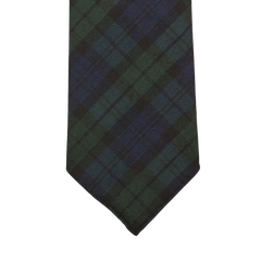 Dreaming of Monday Black Watch Tartan 7-Fold Wool Tie Tip