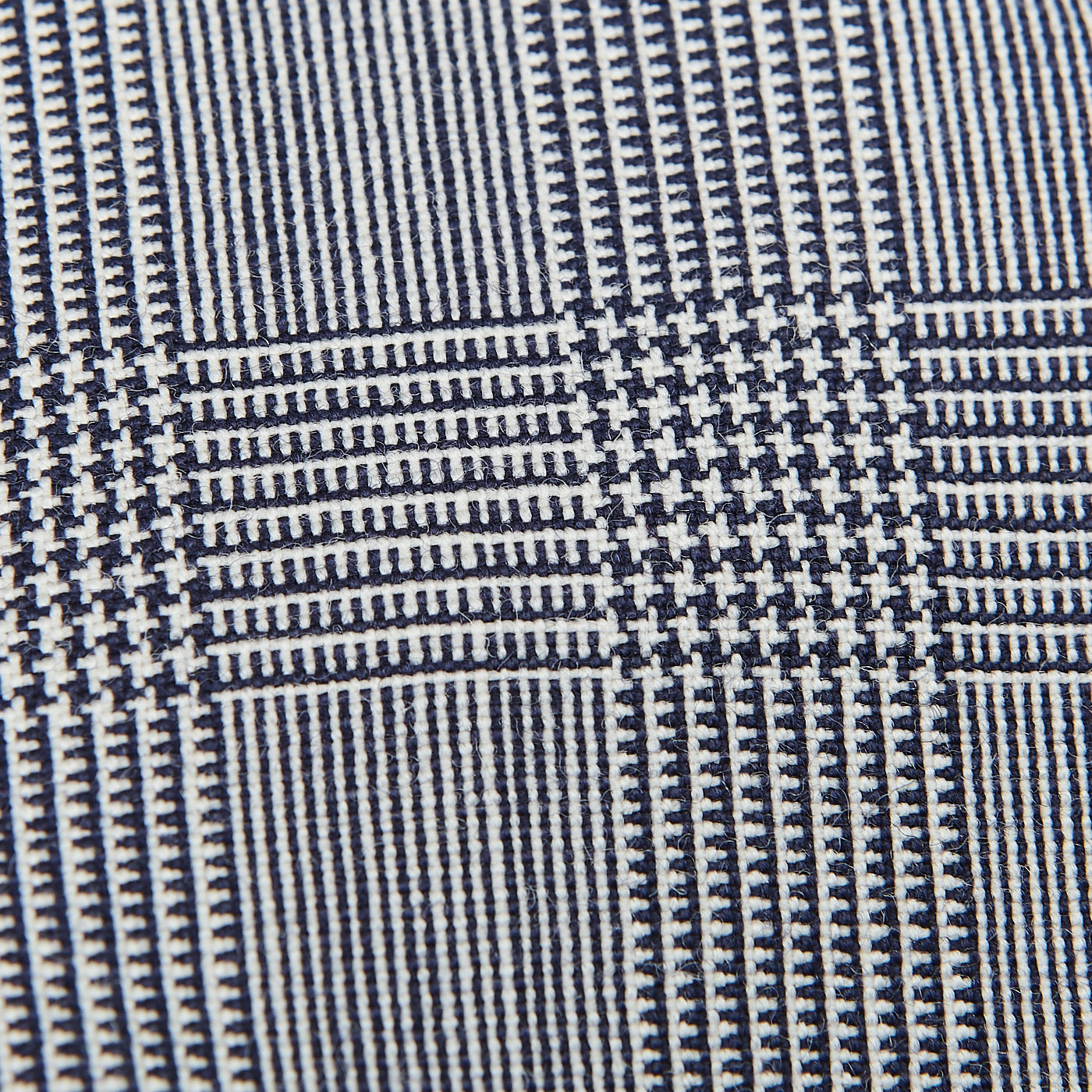 Dreaming of Monday Blue Glen Plaid 7-Fold High Twist Wool Tie Fabric