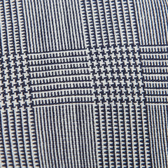 Dreaming of Monday Blue Glen Plaid 7-Fold High Twist Wool Tie Fabric