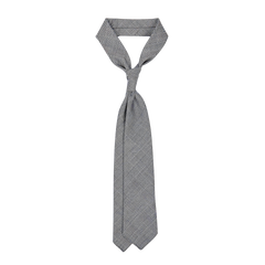 Dreaming of Monday Blue Glen Plaid 7-Fold High Twist Wool Tie Feature