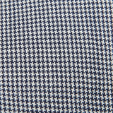Dreaming of Monday Blue Houndstooth 7-Fold High Twist Wool Tie Fabric