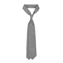 Dreaming of Monday Blue Houndstooth 7-Fold High Twist Wool Tie Feature