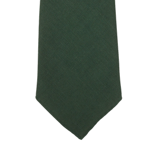 Dreaming of Monday Bottle Green 7-Fold Vintage Linen Tie Front