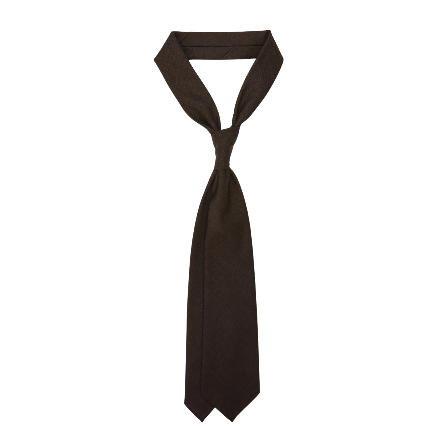Dreaming of Monday Brown 7-Fold High Twist Wool Tie Feature