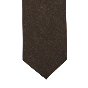 Dreaming of Monday Brown 7-Fold High Twist Wool Tie Tip1