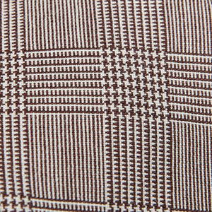 Dreaming of Monday Brown Glen Plaid 7-Fold High-Twist Wool Tie Fabric