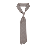 Dreaming of Monday Brown Glen Plaid 7-Fold High-Twist Wool Tie Feature