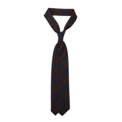 Dreaming of Monday Burgundy Lindsay Tartan 7-Fold Wool Tie Feature