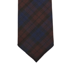 Dreaming of Monday Burgundy Lindsay Tartan 7-Fold Wool Tie Tip