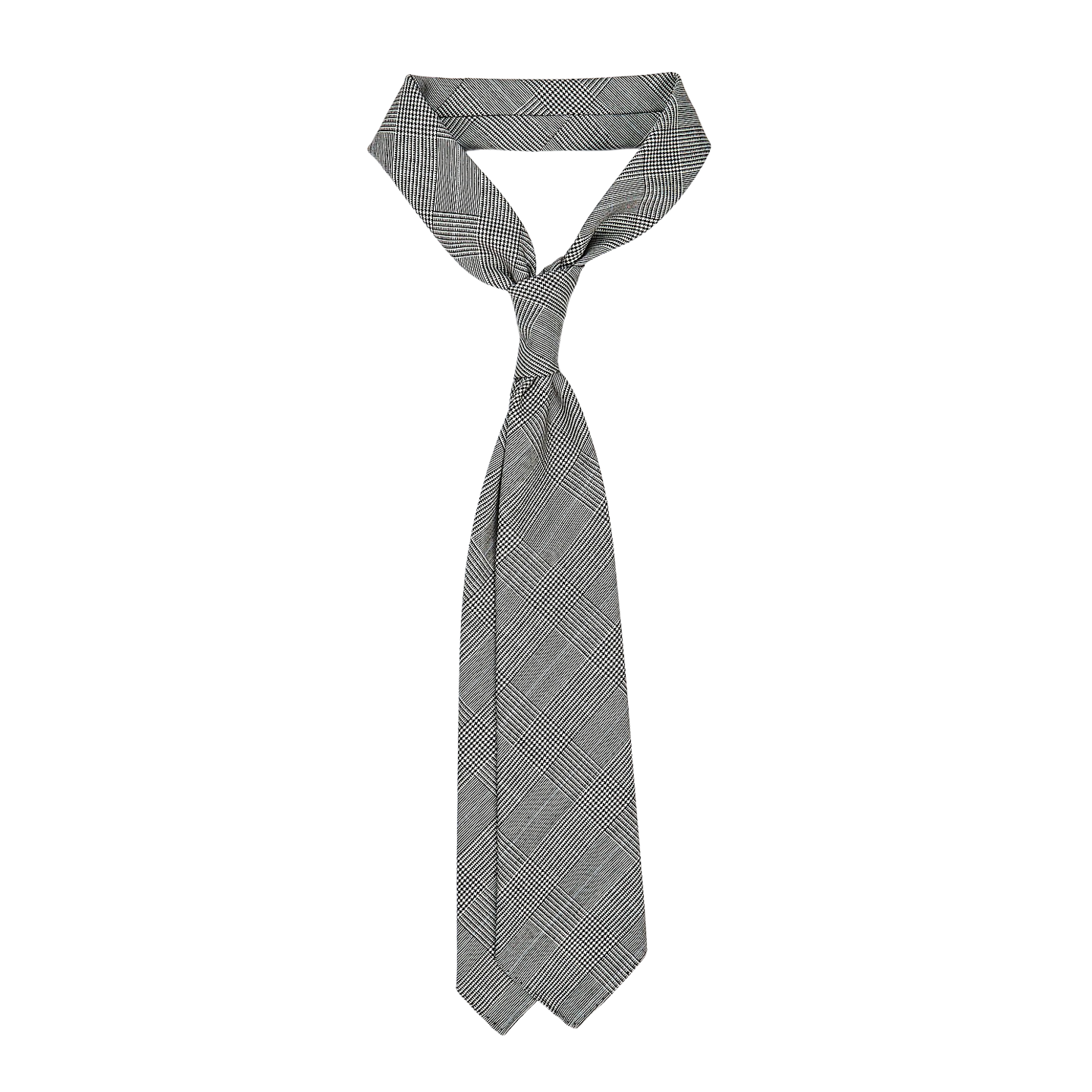 Dreaming of Monday Dreaming of Monday Blue Glen Plaid 7-Fold High Twist Wool Tie Back Feature