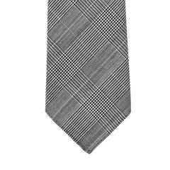 Dreaming of Monday Dreaming of Monday Blue Glen Plaid 7-Fold High Twist Wool Tie Back Tip