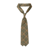 Dreaming of Monday Green Guarded Gunclub Checked 7-Fold Wool Tie Feature