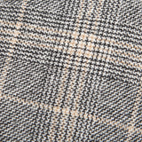 Dreaming of Monday Grey Checked 7-Fold Vintage Wool Flannel Tie Fabric