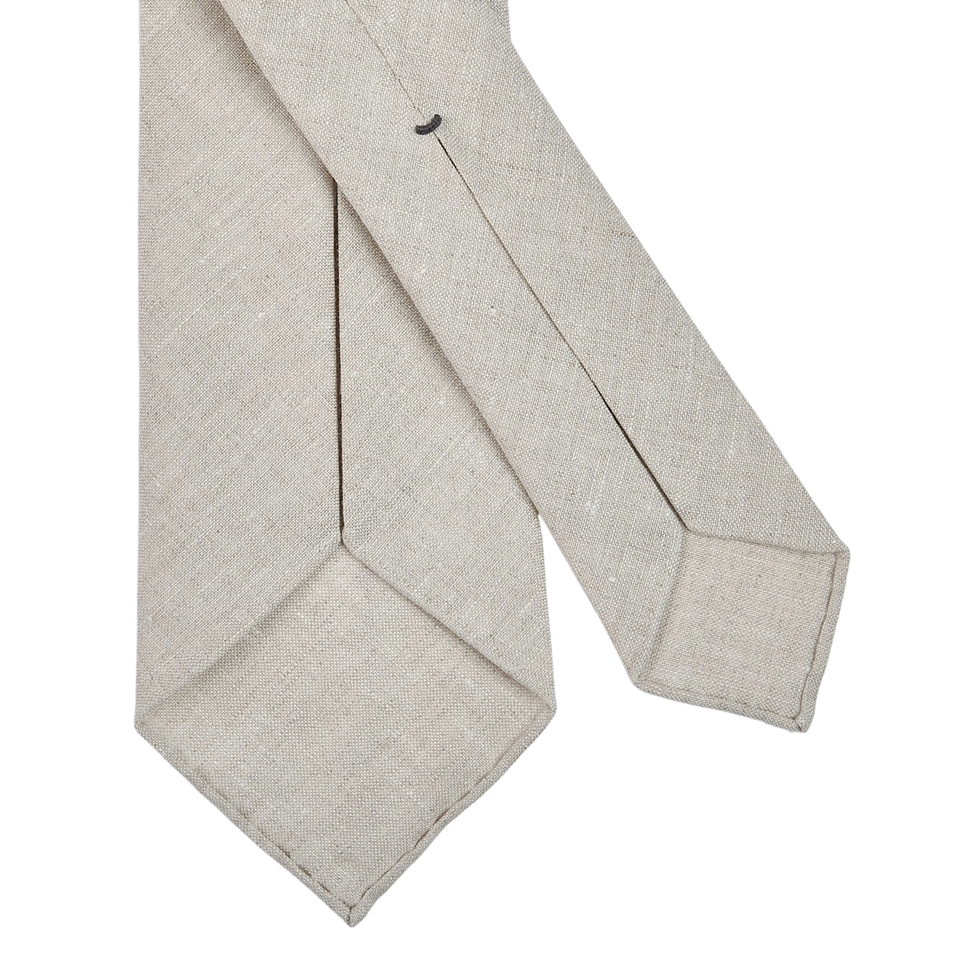 Dreaming of Monday Light Beige 7-Fold Vintage Linen Tie Back